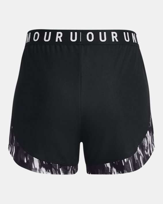 Women's UA Play Up 3.0 Printed Shorts in Black image number 5